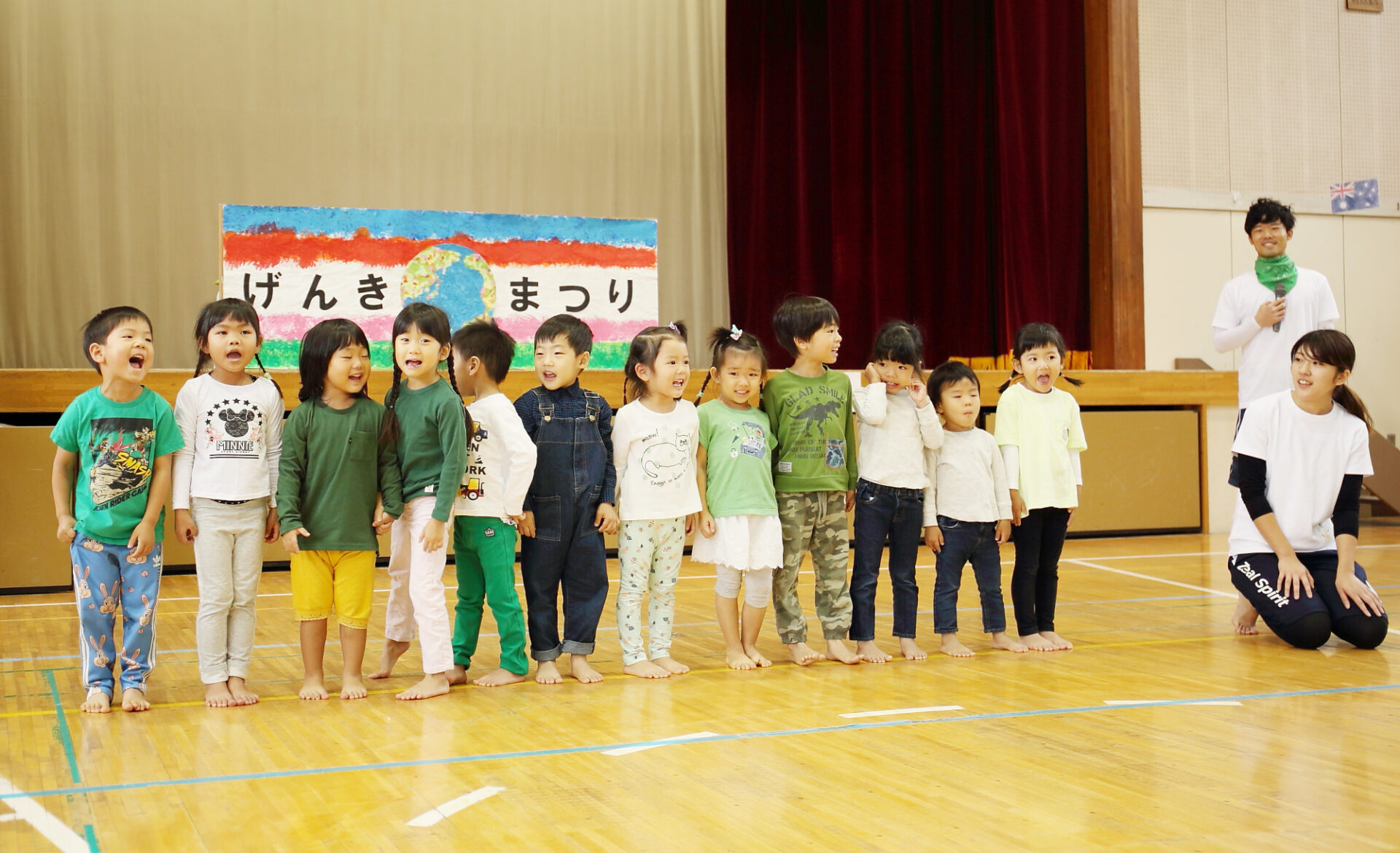 子どもたちと一緒につくる運動会。4園合同行事「げんきまつり」を開催！