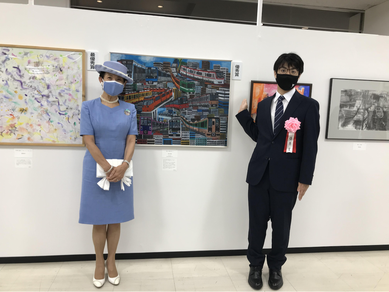 東京都障害者総合美術展授賞式で