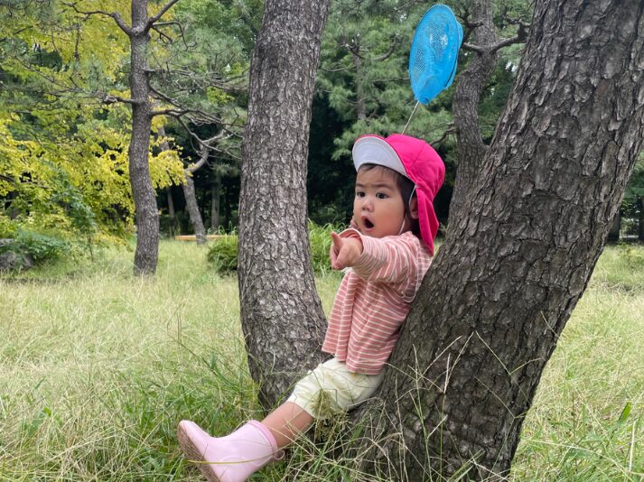 子供達が外で遊ぶ様子