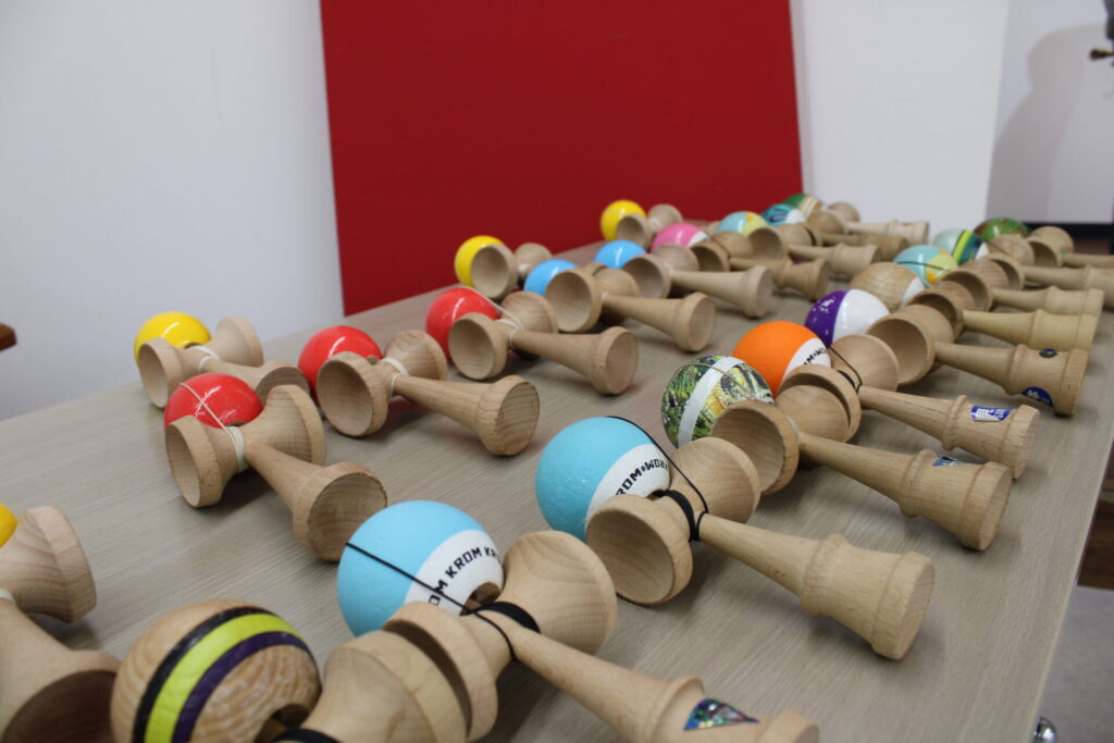 色とりどりのけん玉