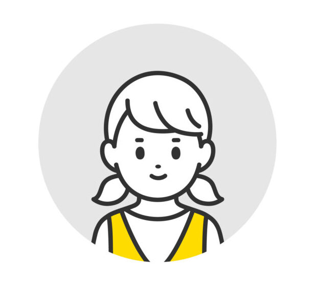 女の子のイラスト画像
